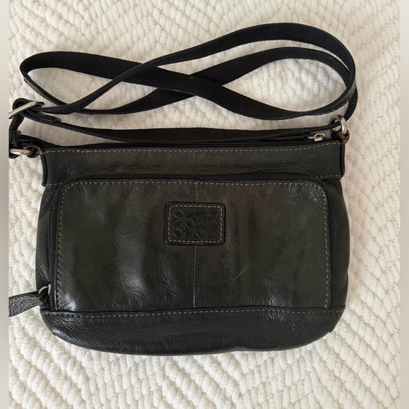 Fossil Handbags - Fossil Black Leather Crossbody Bag